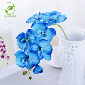 

Hot Sales orchid 9 colors Artificial flowers DIY Decorative orchid Silk Flower Bouquet Phalaenopsis for Wedding Home Decor