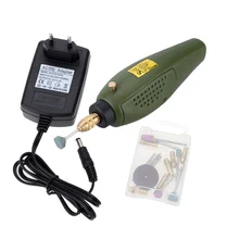 Мини 12 В постоянного электрического DREMEL дрель Электрический Шлифовальные станки Шлифовальные Набор для DIY художник фрезерные полировки бурения Резка гравировка комплект
