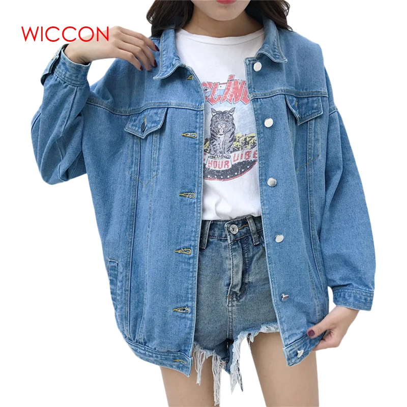 Denim Jeans Jacket for Women Loose Ripped Vintage Bomber Jackets Basic Coats Clothes Woman Spring Autumn Clothes Streetwear Tops Denim Jeans Jacket for Women Loose Ripped Vintage Bomber Jackets Basic Coats Clothes Woman Spring Autumn Clothes Streetwear Tops