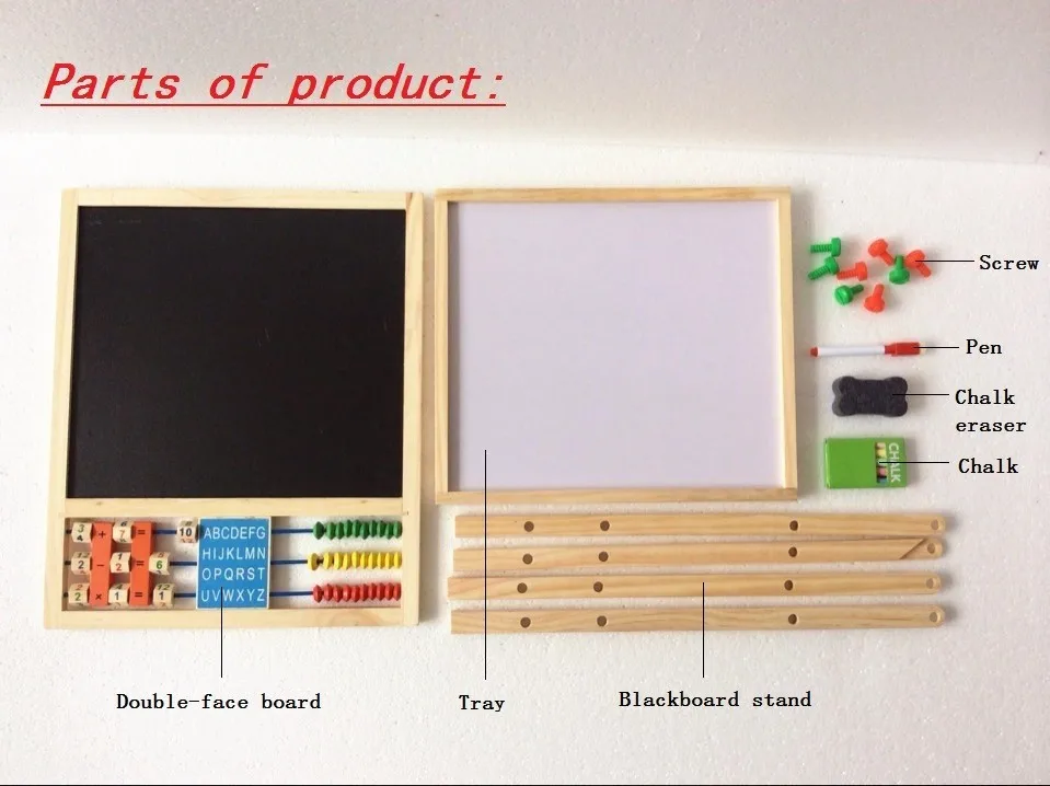 Двусторонняя обучающая деревянная доска мультифункциональная детская обучающая и обучающая доска рисование игрушки подарок