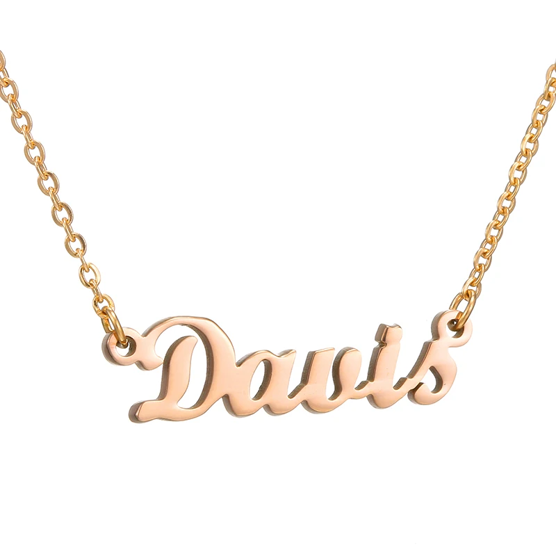 Name Necklace alloy pendant 