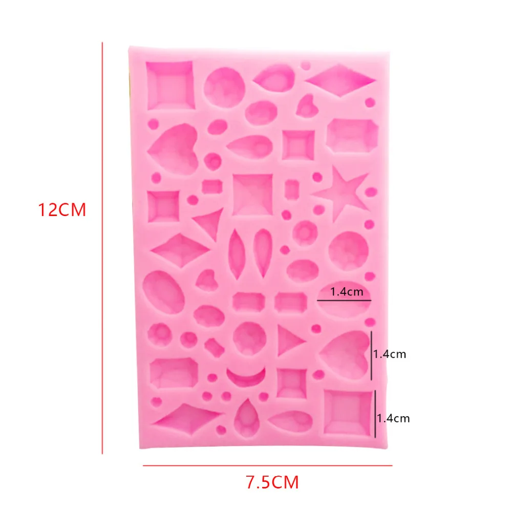 Силиконовая форма 1 шт. форма для выпечки торта украшения инструменты хрустальный в форме бриллианта форма для шоколадного мыла торта трафареты кухонные инструменты DIY