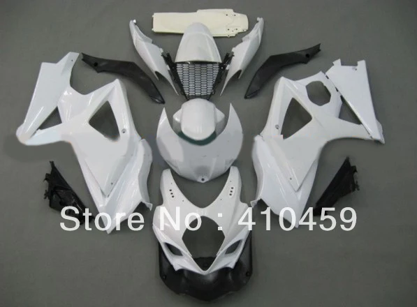 

Motorcycle Fairing kit for SUZUKI GSXR1000 GSX-R1000 GSXR 1000 K7 07 08 2007 2008 Classical white Fairings body kit SP26