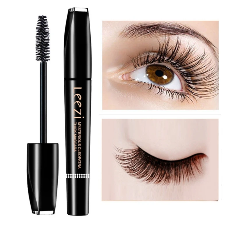 Mascara Quick Dry Curler Eyelash Curling Lengthening Black Extension Cosmetics Waterproof Liquid Volume |