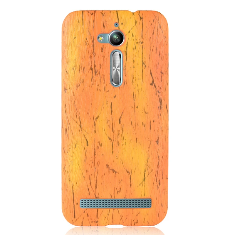 Asus Zenfone Go ZB500KL 5inch Wood grain PU leather +PC case_92