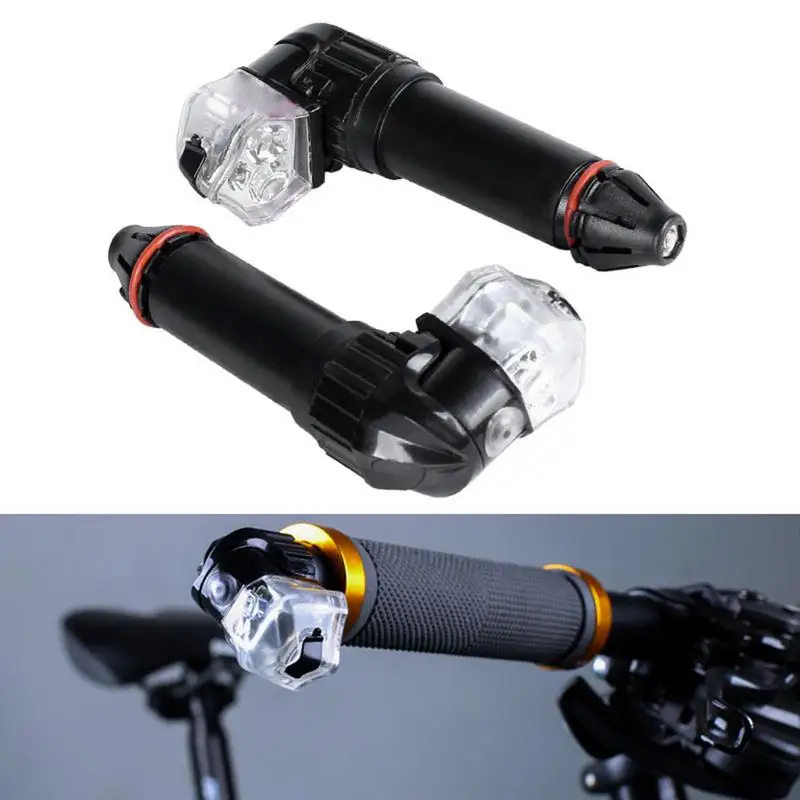 Cheap 2PCS USB Charge Bicycle Turn Signal Plug Light LED Turn Warning Light Bicycle Handlebar Cap End Plugs Grips Cycling Accessories 0