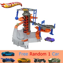 Подлинная Hotwheels спортивный автомобиль трек набор Забавный Электрический многоцелевой автомобиль Игрушка Город исследователь горячий трек игрушка модель DPD88