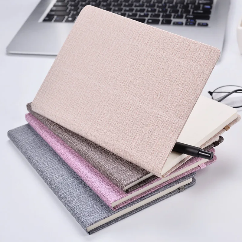 

Simple Hard Cover Ruled Notebook Fabric Diary Journal