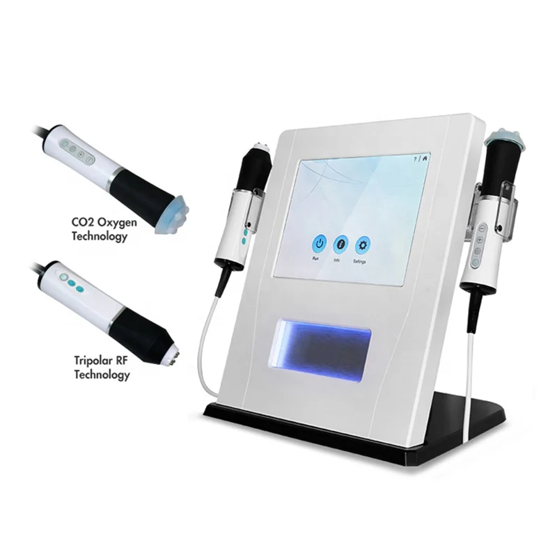 2-in-1 skin whitening / anti-aging wrinkle / oxygen facial massage machine with oxygen RF