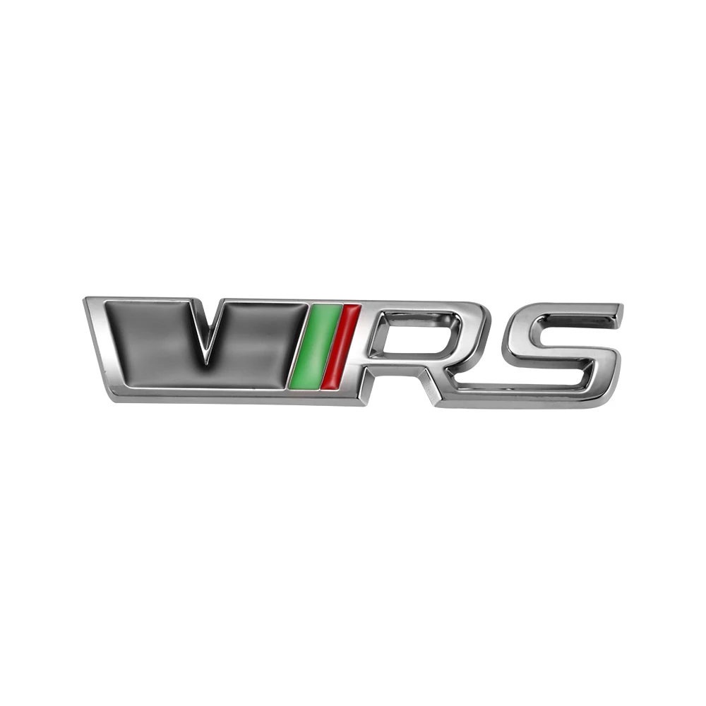 

For VRS Car Styling Wheel Center Hub Cap Badge Side Fender 3D Logo Rear Trunk Sticker Front Hood Grille Emblem Auto Accessories
