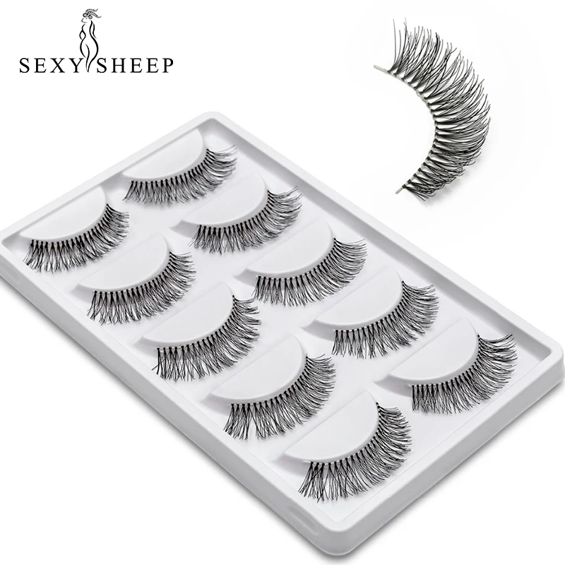 

5Pairs/Set Natural Long False Eyelashes Black Thick Fake Eye Lashes Extensions Eyes Makeup Cosmetic Tools maquiagem