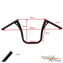 Универсальный мотоциклетный руль, винтажная ручка для Harley Softail Dyna Sportster Touring Chopper Кафе Racer