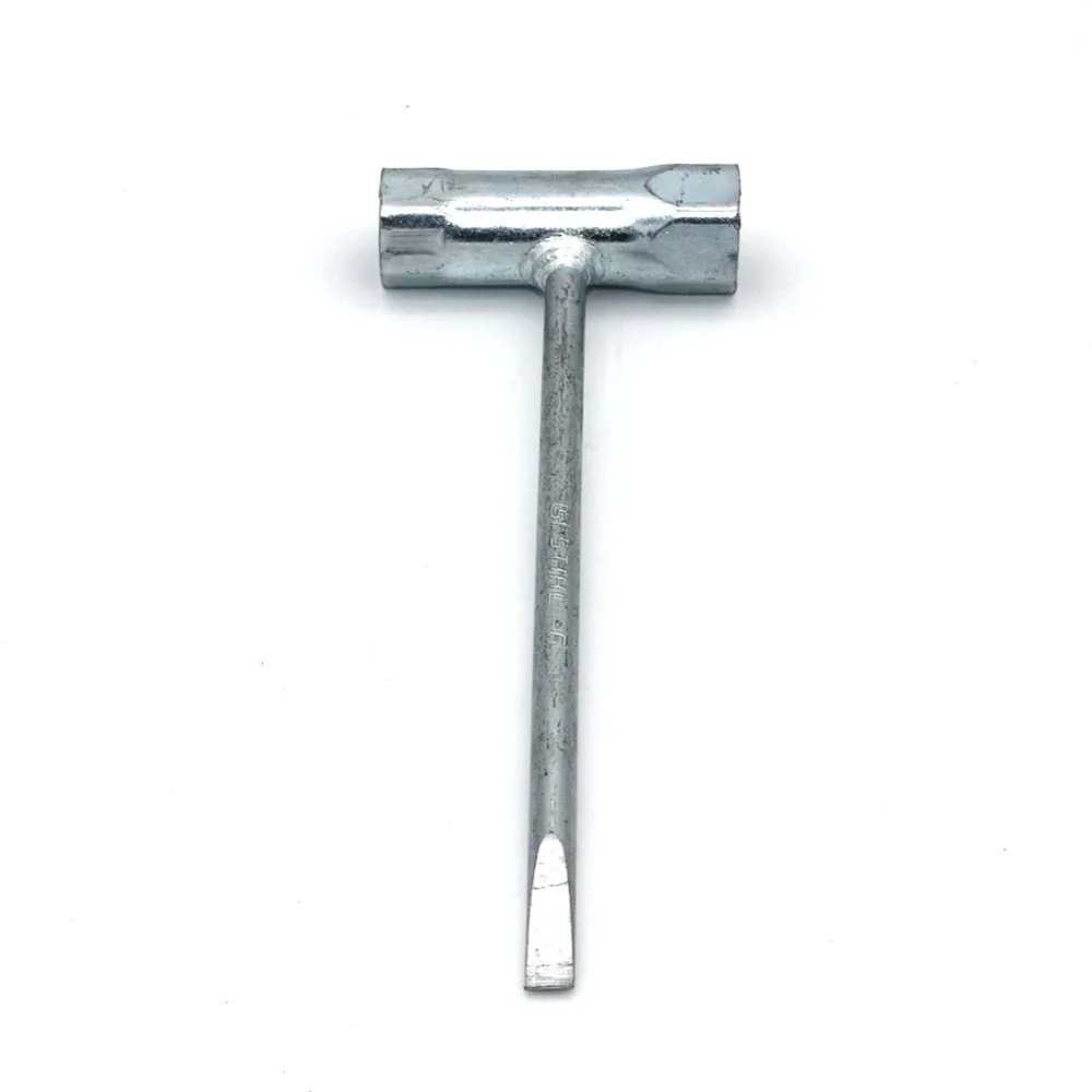 

Chainsaw Combo T Wrench Scrench 19*16mm For Stihl Honda Dolmar Poulan Echo Husqvar Spark Plug Trimmer Gear Box Thread M10 M12