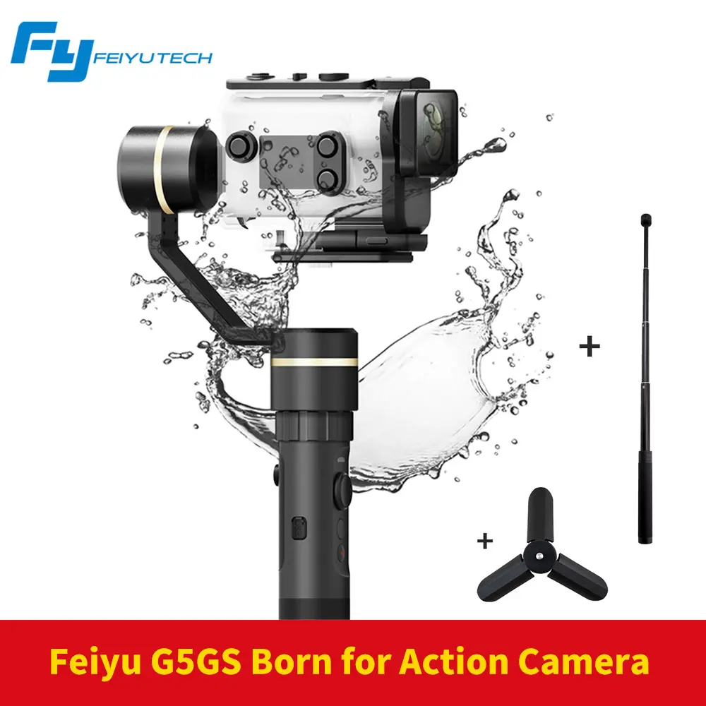 

FeiyuTech Feiyu G5GS Gimbal 3-Axis Handheld Stabilizer for Sony AS50 AS50R Sony X3000 X3000R Camera Splash Proof for 130g-200g