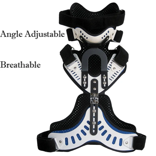 Medical Head Neck Chest Orthosis Adjustable Cervical Thoracic Orthosis U Lumbar Support Fixation Adult Cervical Corrector Brace - Цвет: Angle Adjustable