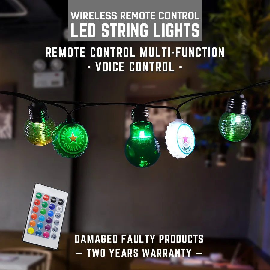 Наружные декоративные гирлянды AC100 240V/DC5V RGB пульт дистанционного управления 30 PACK/6