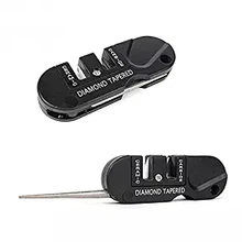 Вольфрамовый керамический, твердосплавный карманный нож, алмазные ножницы с инструментами, точилка для точильного камня, точилка для рыбы, многоцелевой, для использования на открытом воздухе