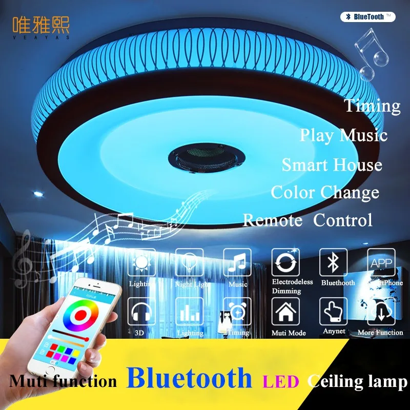 

Modern Led Ceiling Lights For Indoor Lighting led bluetooth music Ceiling Lamp Fixture For Living Room Bedroom Lam