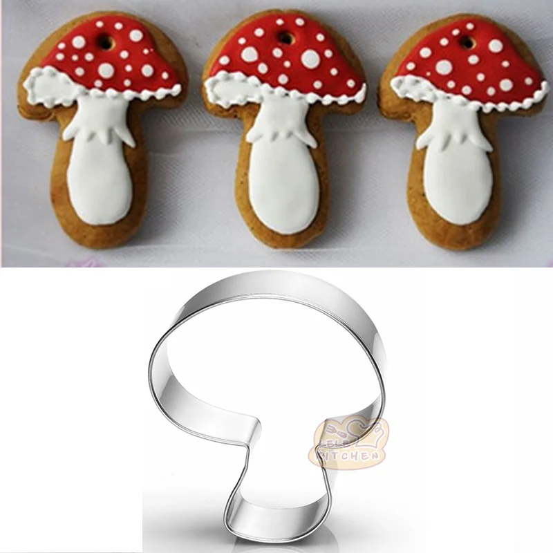 

Cute Mushroom Shaped Cake Cookie Biscuit Baking Molds,Beneficial Fungi Cake Decorating Fondant Cutters Tools,Direct Selling 8093