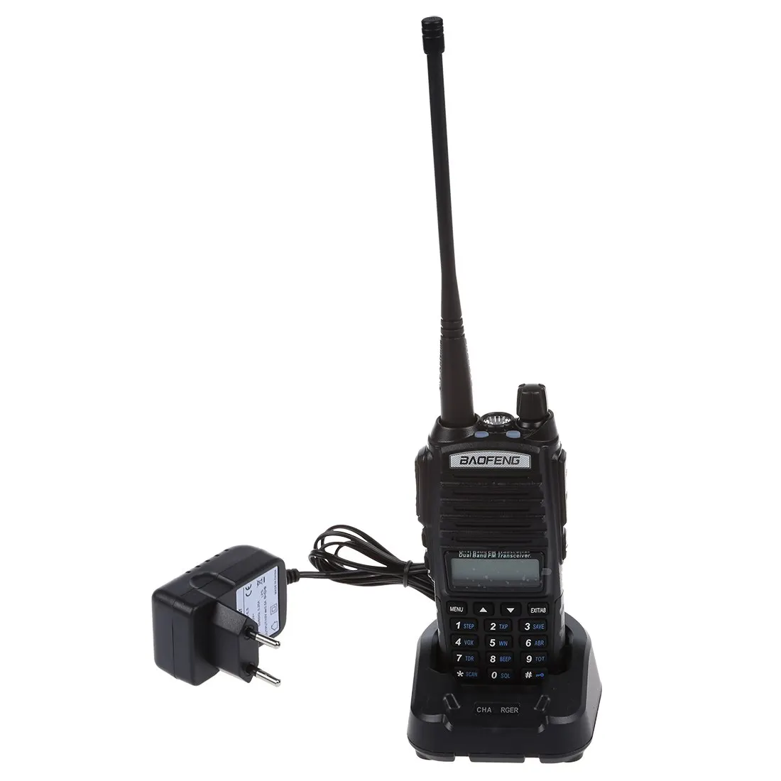 2 шт. MOOL Baofeng UV 82L VHF / UHF Ham двунаправленная радиостанция рация с 18 см Atenna и батареей