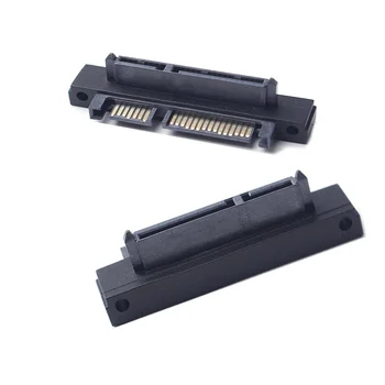 

5pcs/lot SATA 7+15 Pin 22 Pin Male to 22 Pin Female Right Angle Convertor Adapter