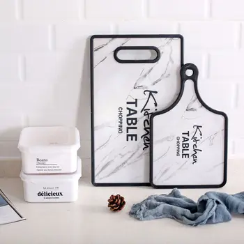 

Terrazzo Series Double-sided Environmental Protection Material Fruit and Vegetable Chopping Board Baking Plate Household Board