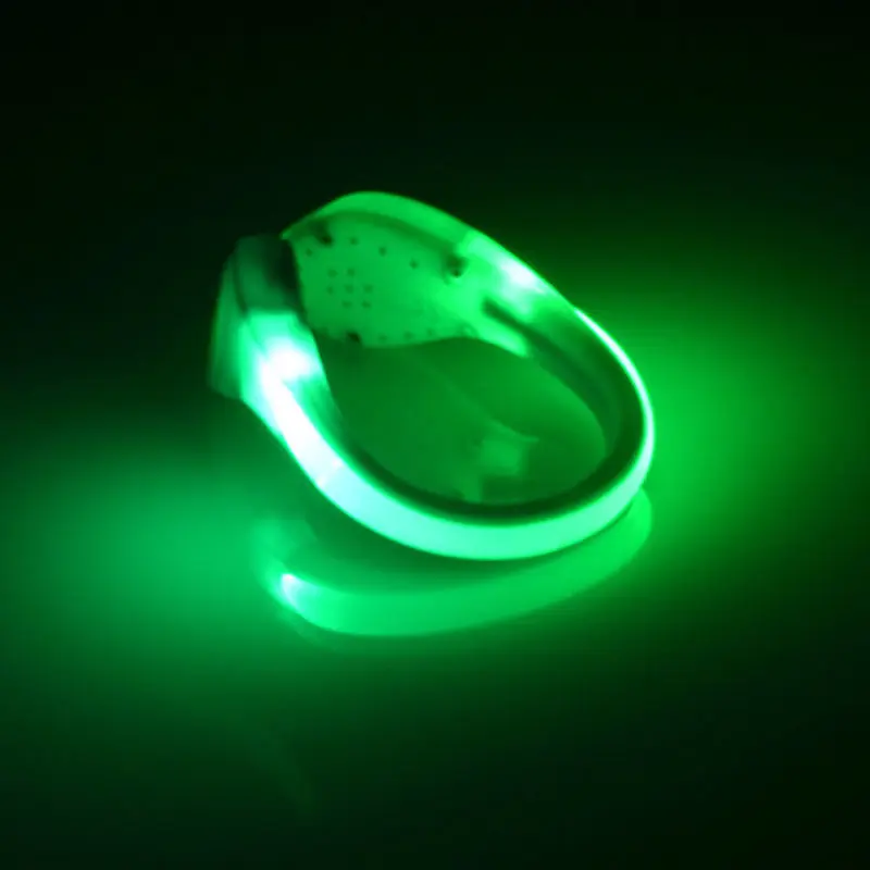 LED Luminous Shoe Clip Outdoor Bicycle LED Luminous Night Running Shoe Safety Clips Cycling Sports Warning Light Safety