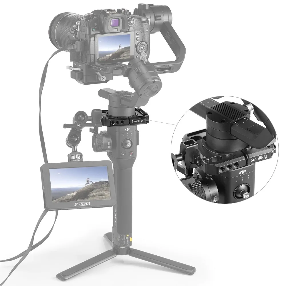 Монтажный зажим SmallRig для DJI Ronin S Gimbal с 1/4 3/8 резьбовыми отверстиями микрофона