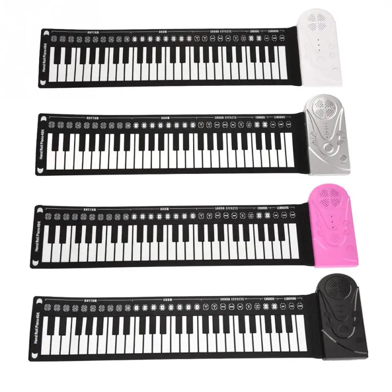 Портативный и мягкая 49 Ключи динамик рукой электронная клавиатура засучив фортепиано для детей начинающих