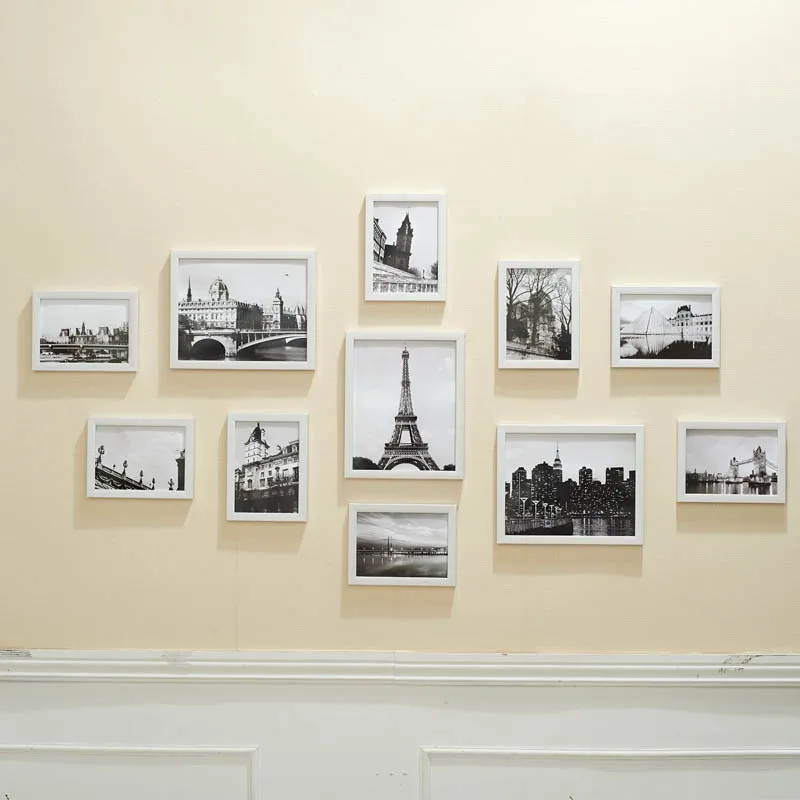 11 шт. белые рамки для фотографий подвесная фоторамка украшения стен Новые DIY