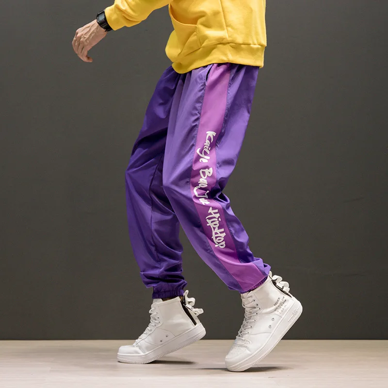 

2019 New Arrive Mens Streetwear Hip Hop Harem Pants Men Patchwork Feet Pants Jogger Man Loose Sweat Pants Big Size 3XL