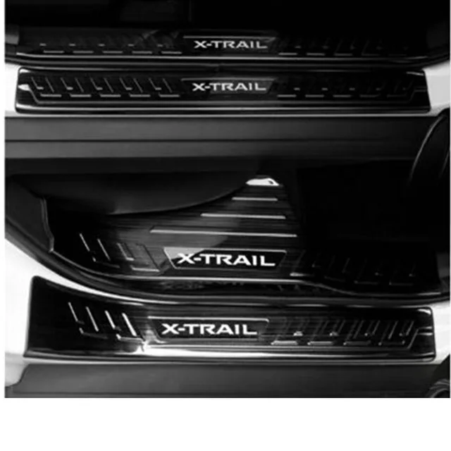 Для Nissan Rogue X-Trail T32 Нержавеющая сталь Накладка порога Добро пожаловать педаль автомобиль Средства для укладки волос 8 шт./компл - Цвет: 8