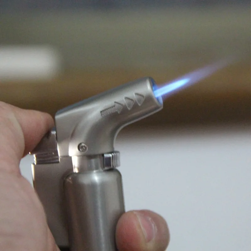 

Creative Spray Gun Butane Gas Lighters Extinguisher-Type Refillable Metal Windproof Cigarette Lighter Torch Fire Barbecue Tools