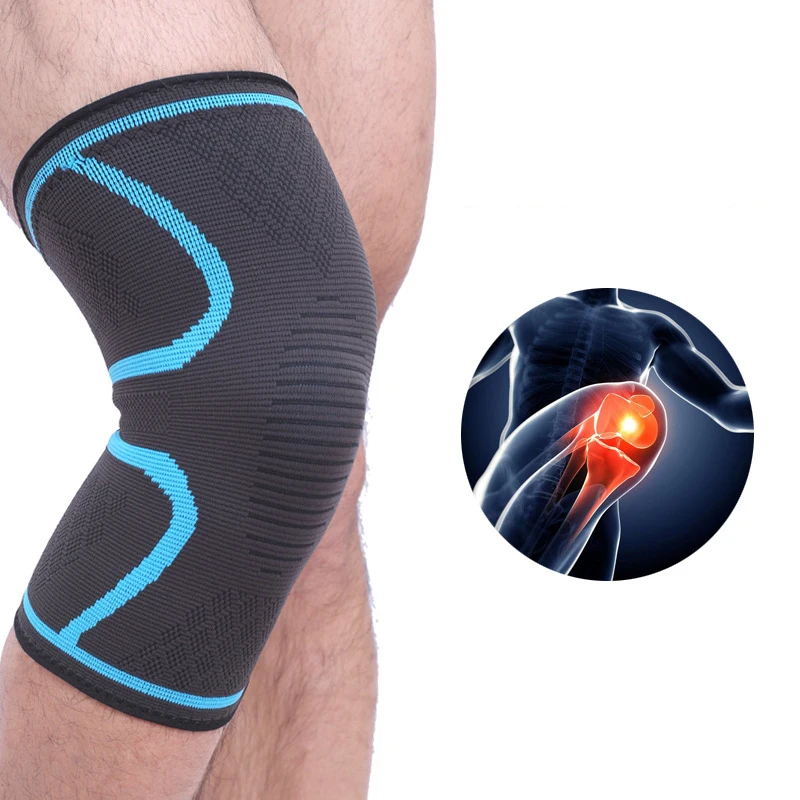 Protector de la rodilla rodilleras baloncesto rodilleras transpirable aliviar la artritis baloncesto Vollball gimnasio deportes al aire libre rodillera guardia Protector de la rodilla rodilleras baloncesto rodilleras transpirable aliviar la artritis baloncesto Vollball gimnasio deportes al aire libre rodillera guardia