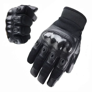 

Military Equipment Tactical Combat Gloves Airsoft Hunting Full Finger Gloves Army Hiking Cycling Armor Protection Shell Gloves