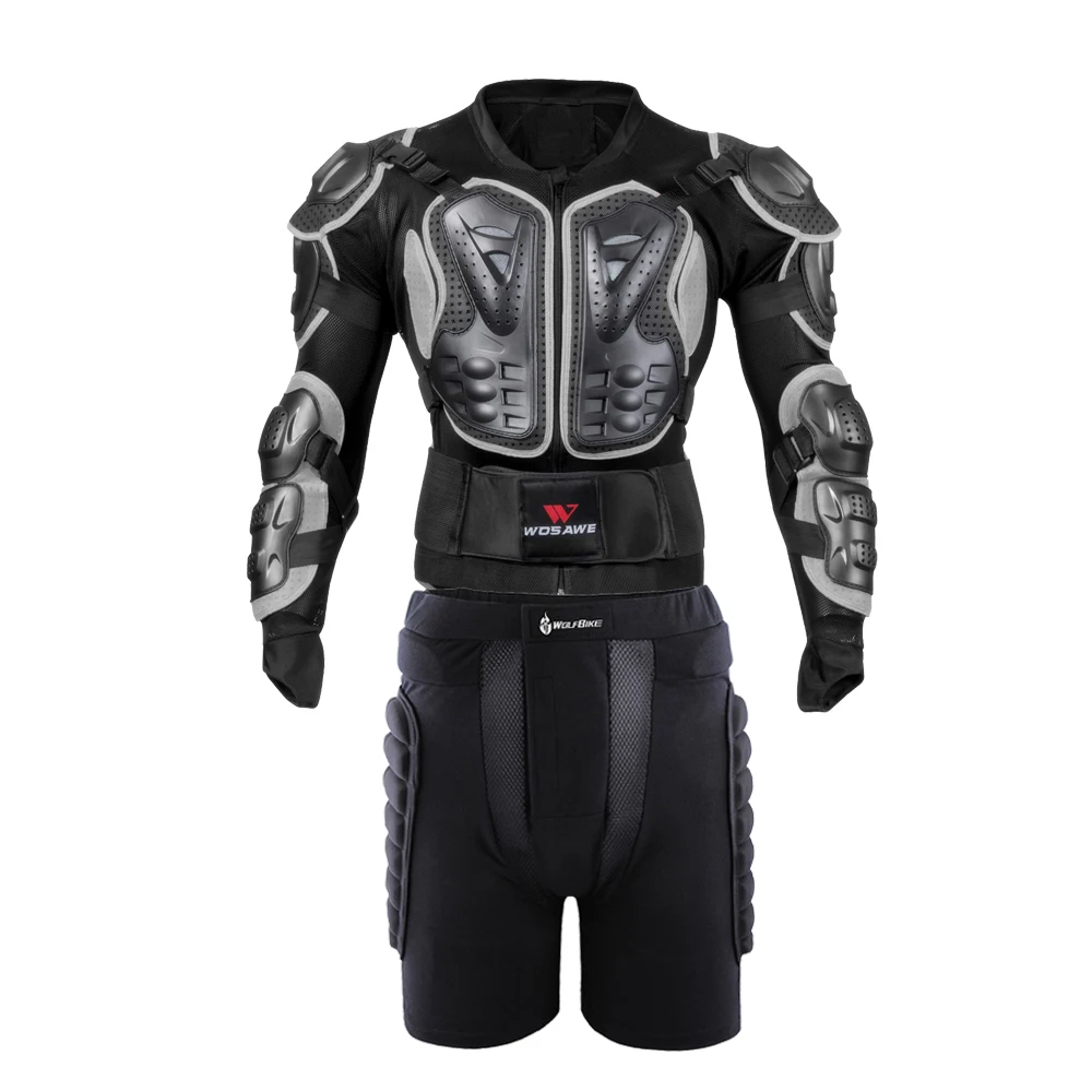 WOSAWE Full Body Protection Jacket Motorcycle Protective Armor Motocross Downhill Racing Chest Back Protector Hip Guard