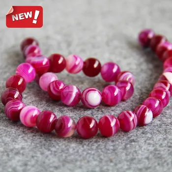 

2019 New For Necklace&Bracelet 10mm Natural Purple Onyx Beads Round DIY Loose Carnelian 15inch Fashion Jewelry Making Design