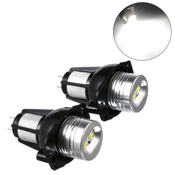 

New LED Auto lamp bulb 2 PCS E90 Angel Eyes Halo Ring LED Light 6W Marker Bulb Xenon White for BMW Car Running Light 2020