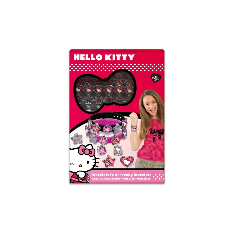 HELLO KITTY цветным бисером браслет Цепочки и ожерелья DIY игрушки mon Coffret подвески для девочек вязать, создать, получить мультфильмы