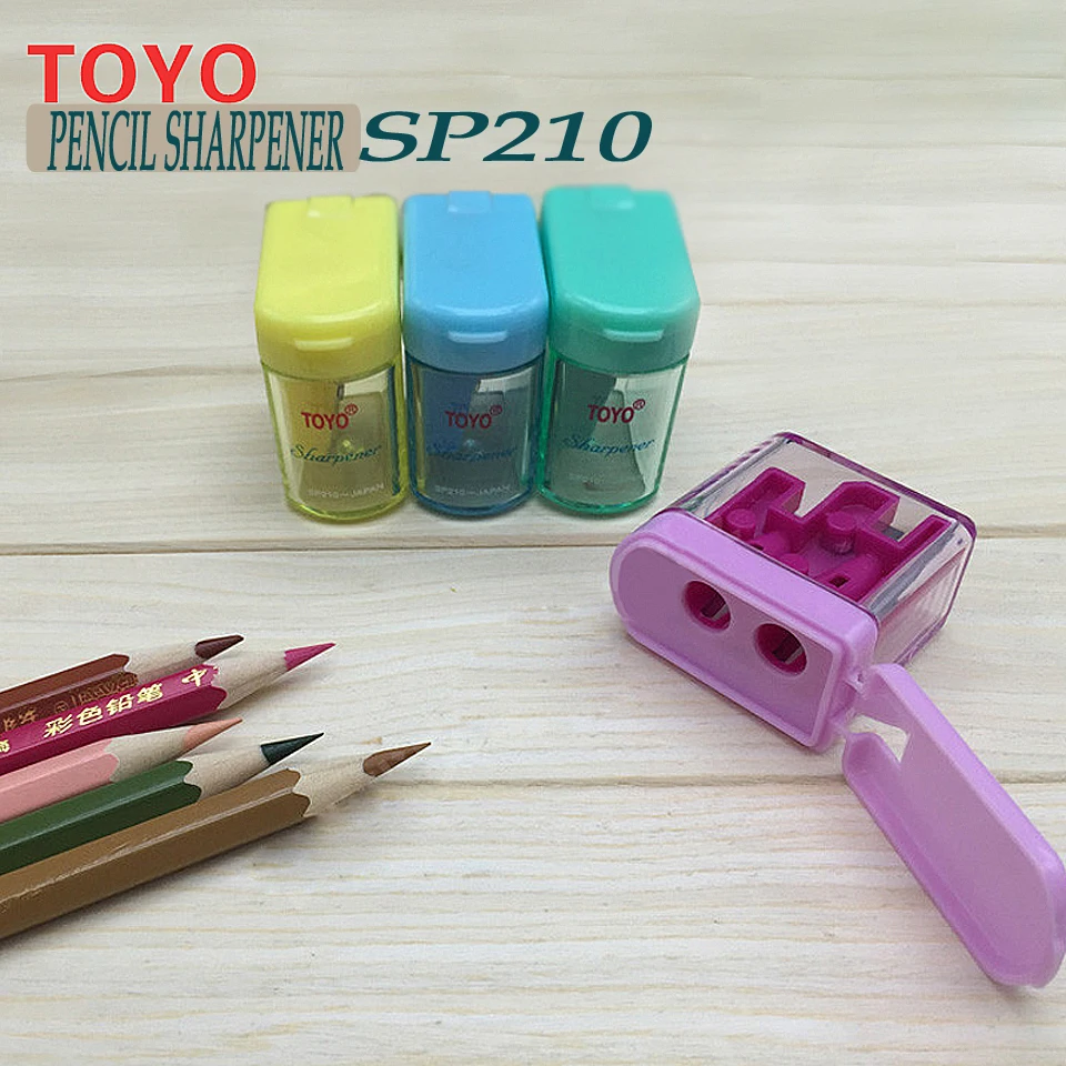 2pcs/lot Mini cute pencil sharpener color manual pencil sharpener alloy