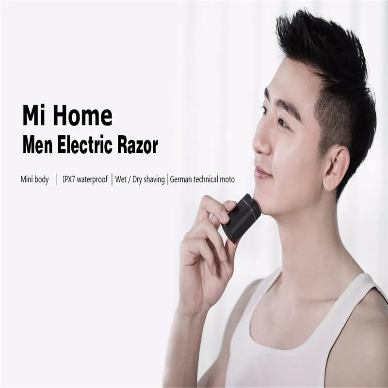 الأصلي Xiaomi Mijia Zhibai المنزل الكهربائية حلاقة للرجال للماء الرطب الجاف الحلاقة مزدوجة الدائري شفرة USB قابلة للشحن الحلاقة
