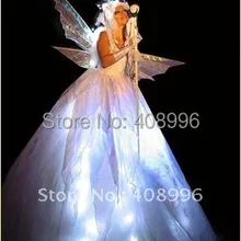 Светодиодный светящееся платье/платье для девочек/платье с подсветкой/юбка феи/Одежда для выступлений