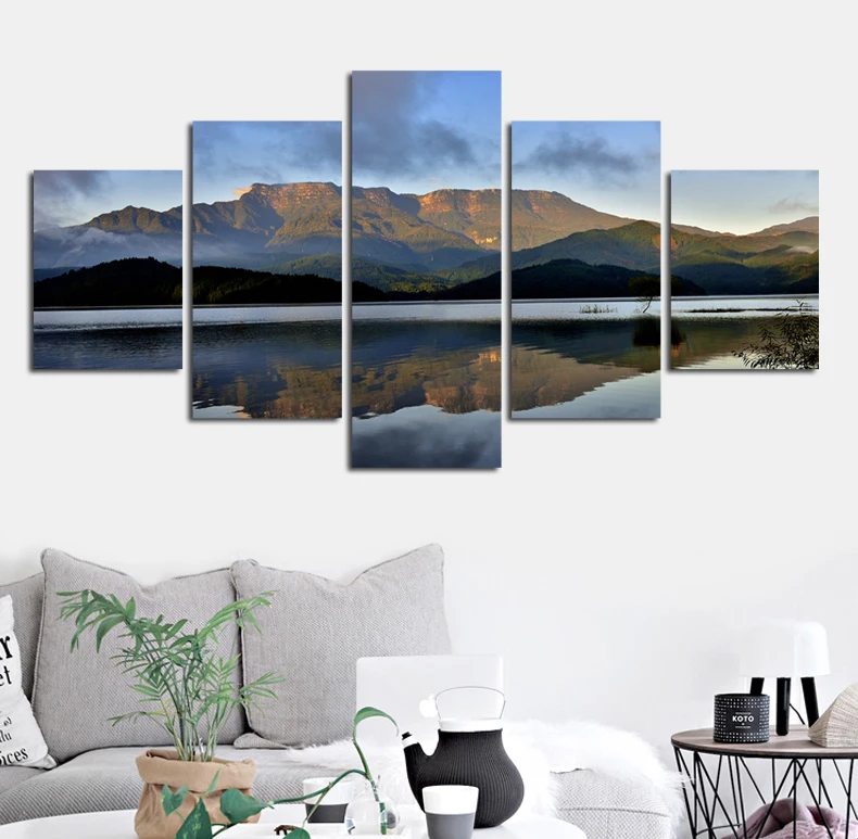 5 шт. холст Книги по искусству Ocean Beach Картины настенные панно для Lving Home Decor