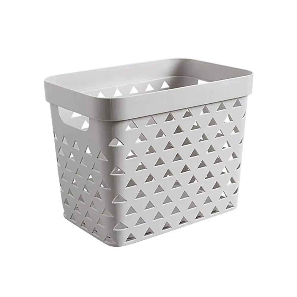 Пластиковая корзина для хранения Снэк косметическая коробка для хранения с крышкой контейнер для хранения настольный органайзер Коробка органайзер для ванной комнаты - Цвет: L without lid