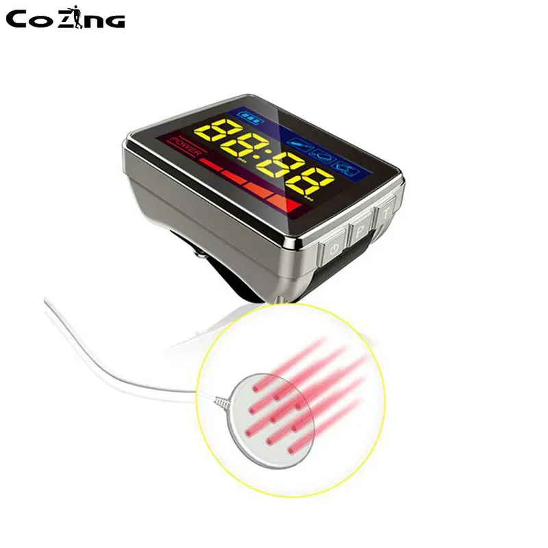 

LLLT Cold Red Light Laser Therapy Watch To Control Blood Pressure