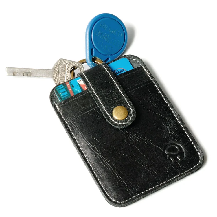 

Genuine Leather ID Credit Card Holder Business Man Credit Wallet Case Slim Mens Wallet Card & Id Holders Wallet for Credit Cards