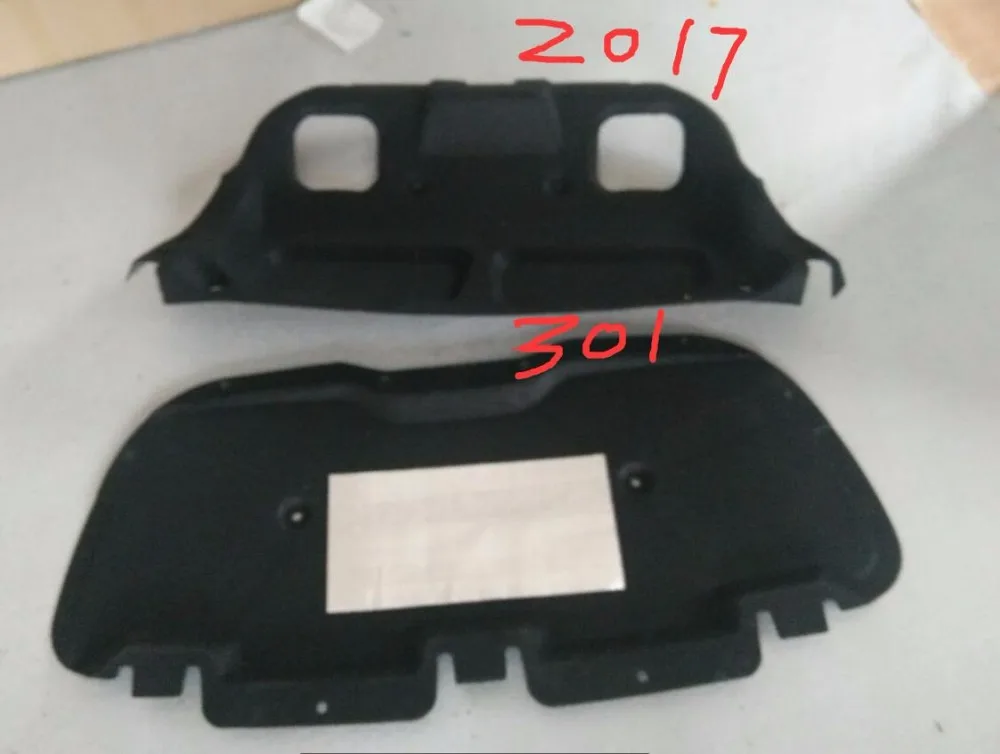 Engine noise insulation cotton insulation cotton trunk lid 2 pieces for Peugeot 301