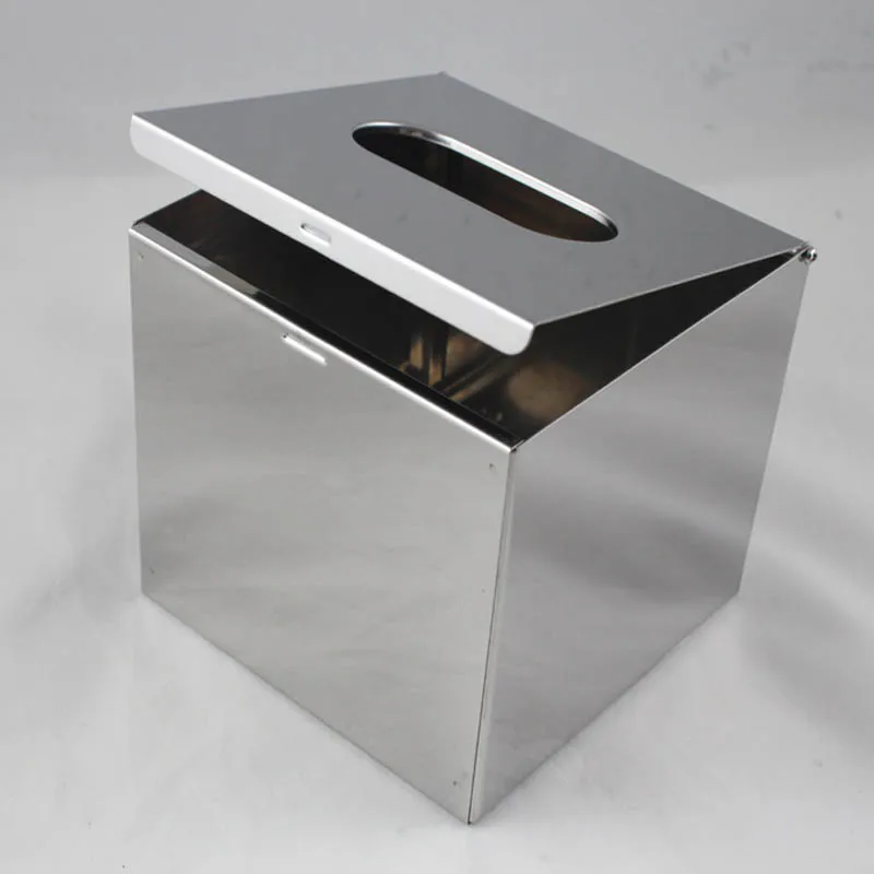 Removable Desktop Cube Stainless Steel Tissue Bo Top Quality 304 Removable Desktop Cube Stainless Steel Tissue Bo Top Quality 304 8k Mirror For Houseware Hotel In From Home Garden On