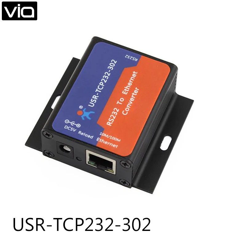 

USR-TCP232-302 Direct Factory Top Quality Tiny Size Serial Transmission RS232 to Ethernet TCP/IP/ LAN Server Module Converters
