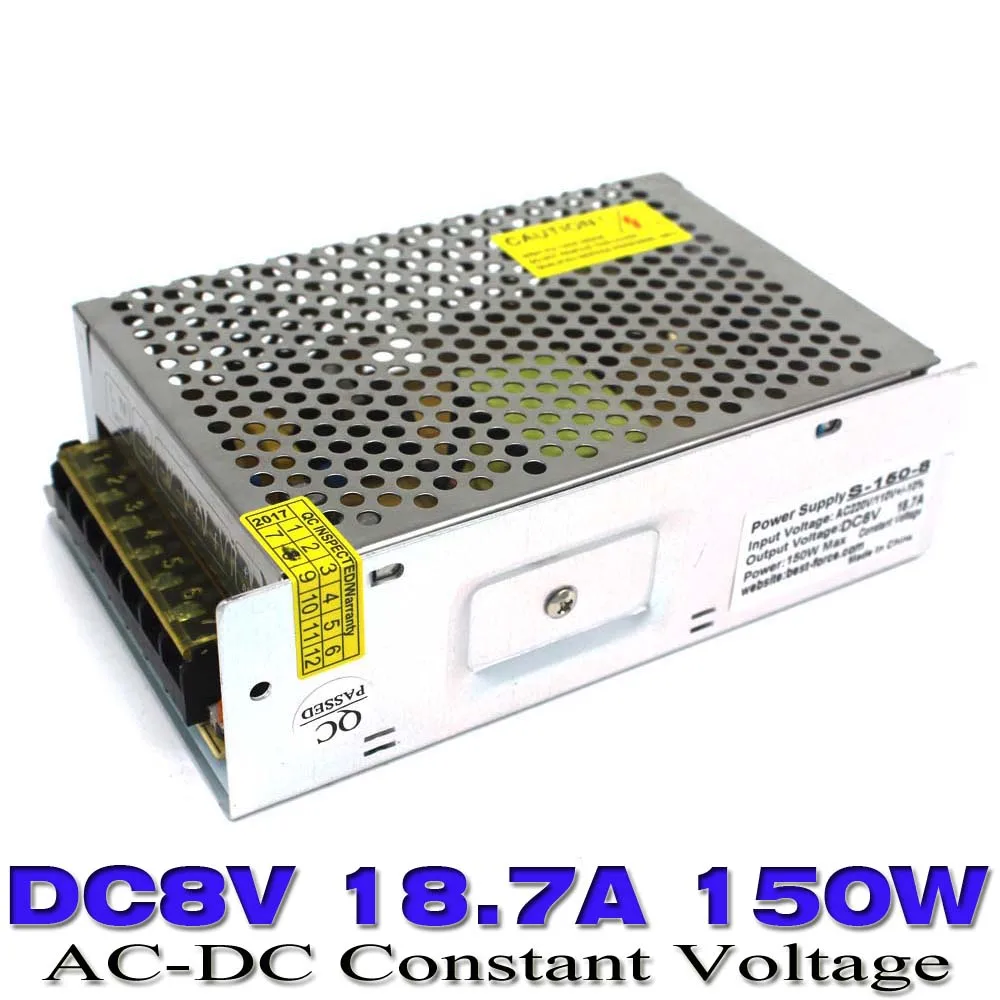Adjustable Switching Power Supply DC8V 18.7A 150W USP Transformer 110V 220v AC DC SMPS For LED Strip Display Light CNC MOTOR |
